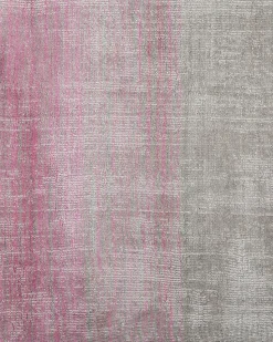 Tapete Em Viscose Cinzenta E Rosa 160 X 230 Cm Ercis