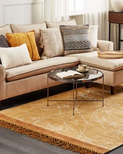 Tapete Em Viscose Laranja 160 X 230 Cm Hanli