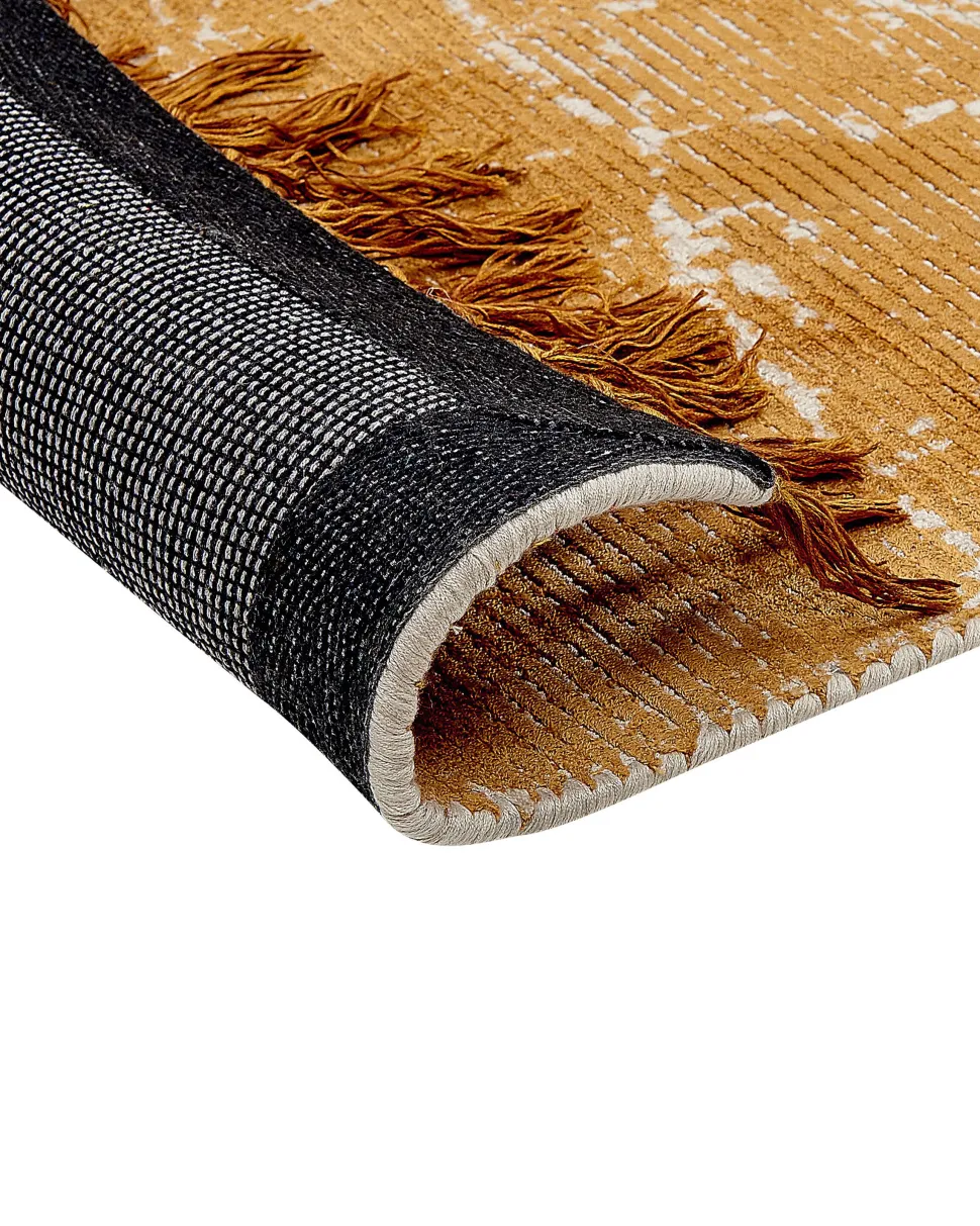 Tapete Em Viscose Laranja 160 X 230 Cm Hanli