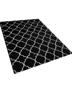 Tapete Em Viscose Preto 160 X 230 Cm Yelki