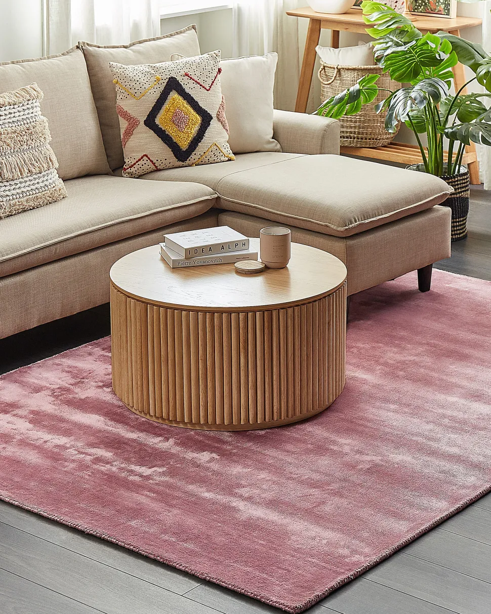 Tapete Em Viscose Rosa 160 X 230 Cm Gesi Ii