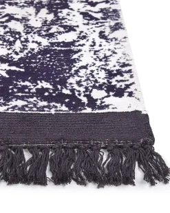 Tapete Em Viscose Violeta E Branca 160 X 230 Cm Akarsu