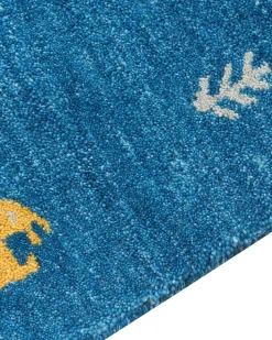 Tapete Gabbeh Em La Azul Escura 160 X 230 Cm Calti