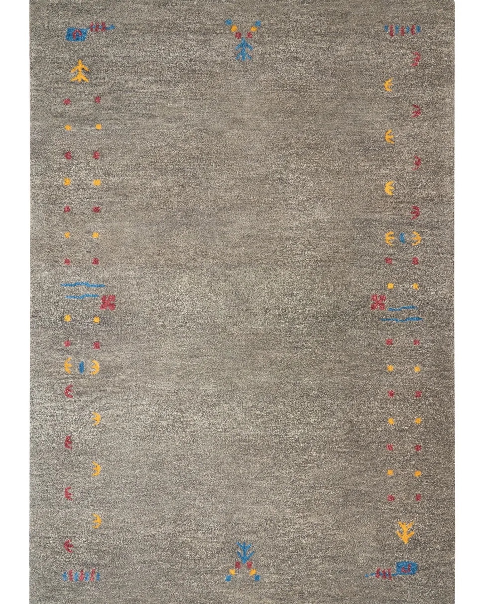 Tapete Gabbeh Em La Cinzenta 160 X 230 Cm Seymen