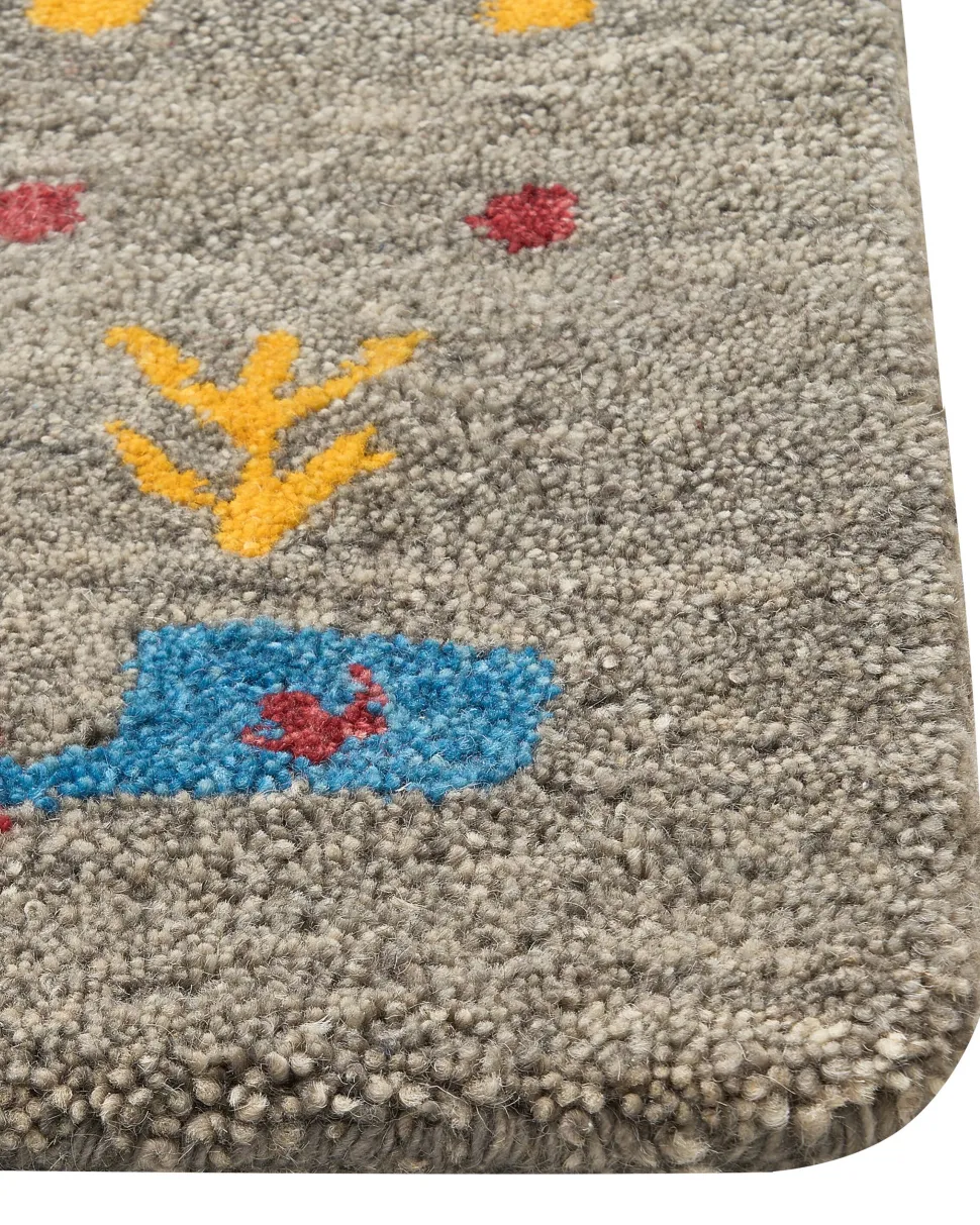 Tapete Gabbeh Em La Cinzenta 160 X 230 Cm Seymen