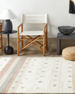 Tapete Gabbeh Em La Creme E Castanha Clara 160 X 230 Cm Karli