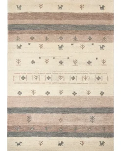 Tapete Gabbeh Em La Creme E Castanha Clara 160 X 230 Cm Karli