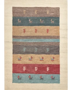 Tapete Gabbeh Em La Multicolor 160 X 230 Cm Sarilar