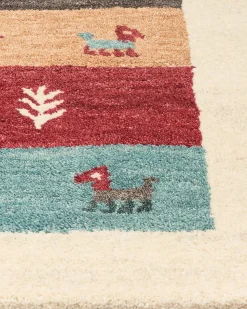 Tapete Gabbeh Em La Multicolor 160 X 230 Cm Sarilar