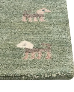 Tapete Gabbeh Em La Verde 160 X 230 Cm Kizarli