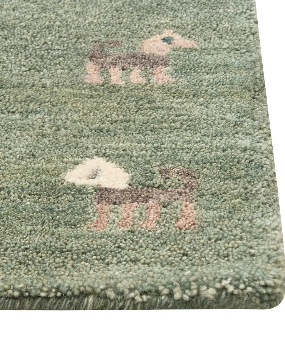 Tapete Gabbeh Em La Verde 160 X 230 Cm Kizarli