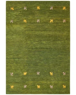 Tapete Gabbeh Em La Verde 160 X 230 Cm Yulafi