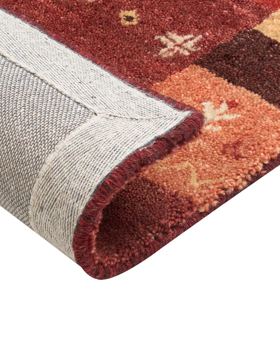 Tapete Gabbeh Em La Vermelha 160 X 230 Cm Sinanli
