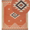 Tapete Kilim Em Algodao Laranja 160 X 230 Cm Gavar