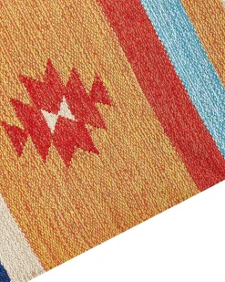 Tapete Kilim Em Algodao Multicolor 200 X 300 Cm Taronik