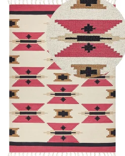 Tapete Kilim Em Algodao Multicolor 200 X 300 Cm Garni