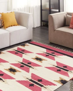 Tapete Kilim Em Algodao Multicolor 200 X 300 Cm Garni