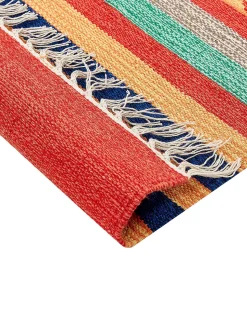 Tapete Kilim Em Algodao Multicolor 200 X 300 Cm Hatis