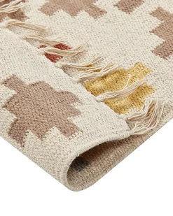 Tapete Kilim Em Algodao Multicolor 160 X 230 Cm Atan