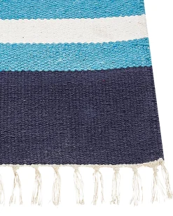 Tapete Kilim Em Algodao Multicolor 140 X 200 Cm Noratus