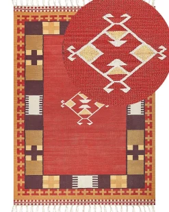 Tapete Kilim Em Algodao Multicolor 200 X 300 Cm Parakar