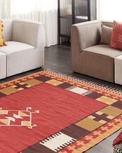 Tapete Kilim Em Algodao Multicolor 200 X 300 Cm Parakar