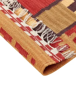 Tapete Kilim Em Algodao Multicolor 200 X 300 Cm Parakar