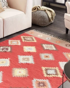 Tapete Kilim Em Algodao Multicolor 160 X 230 Cm Lorut