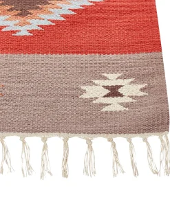 Tapete Kilim Em Algodao Multicolor 160 X 230 Cm Lorut