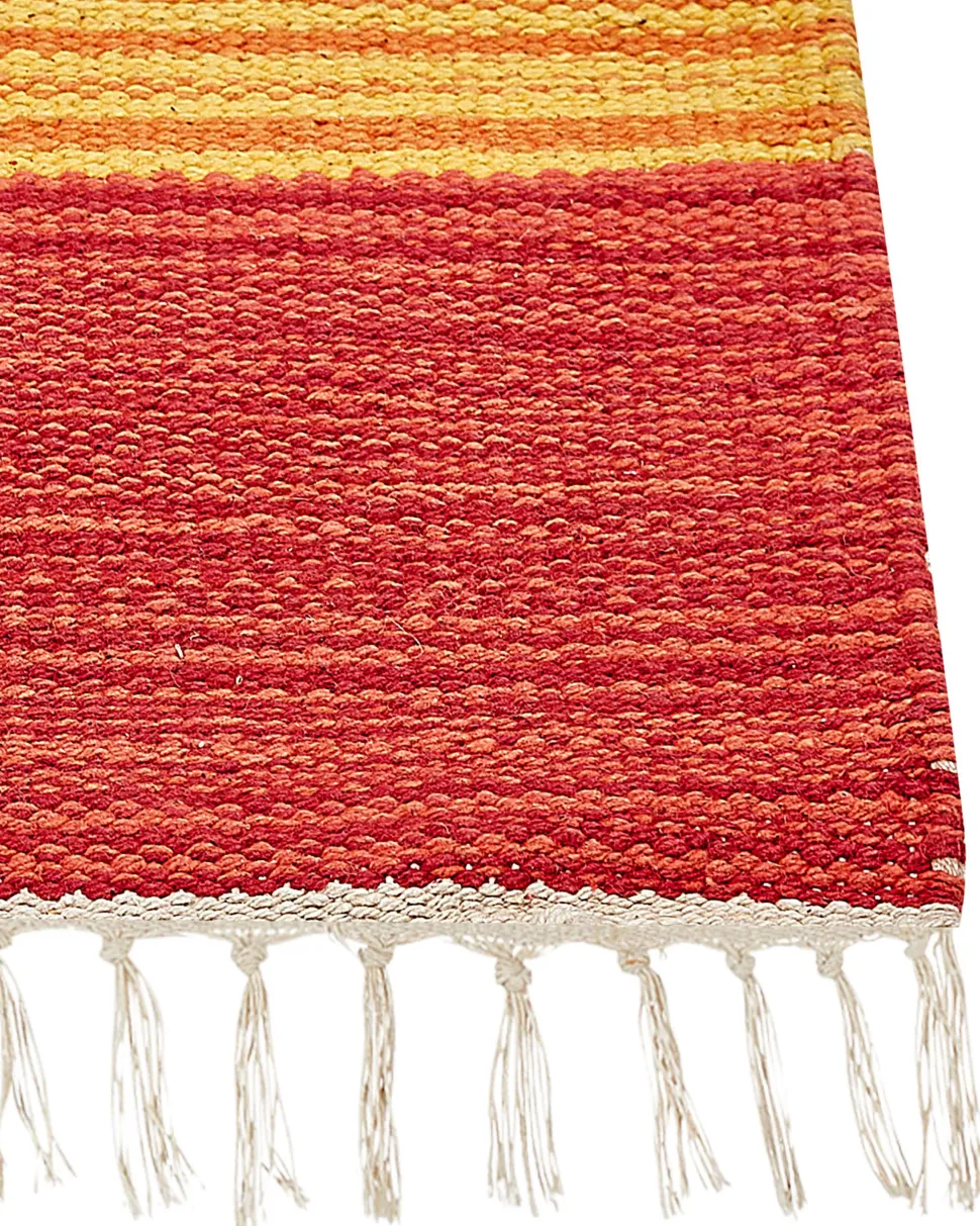 Tapete Kilim Em Algodao Multicolor 200 X 300 Cm Kamaris