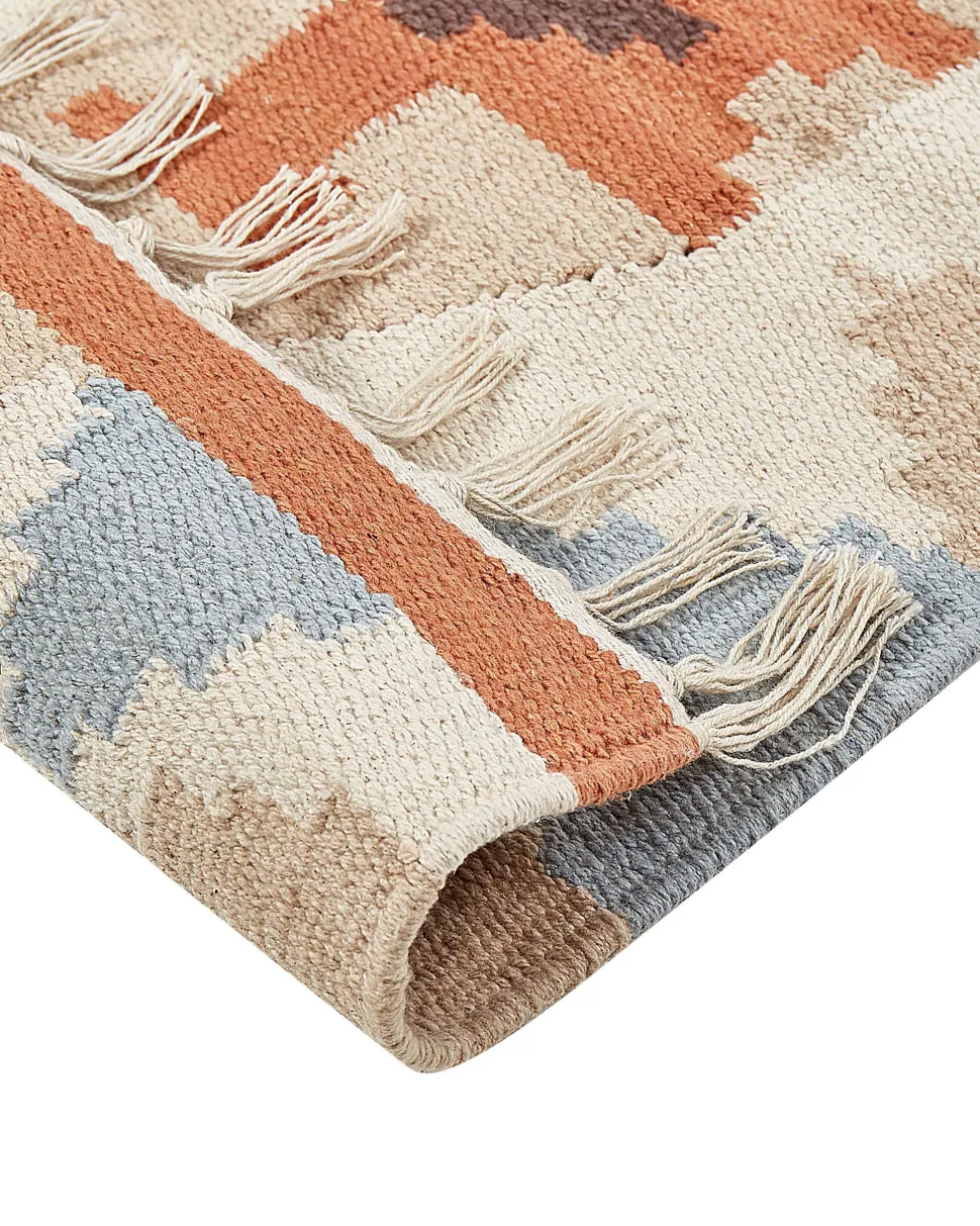 Tapete Kilim Em Algodao Multicolor 160 X 230 Cm Dilijan