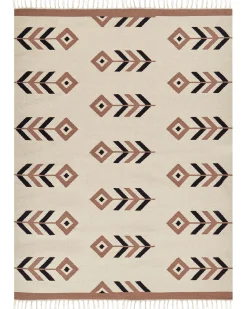 Tapete Kilim Em Algodao Preto E Creme 160 X 230 Cm Niavan