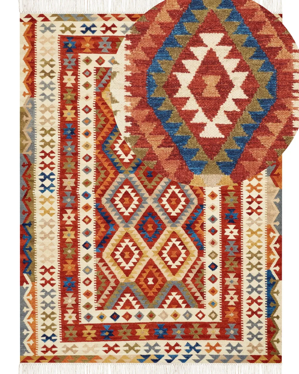 Tapete Kilim Em La Multicolor 160 X 230 Cm Oshakan