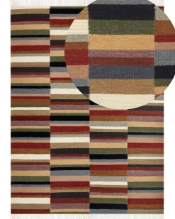 Tapete Kilim Em La Multicolor 160 X 230 Cm Musaler