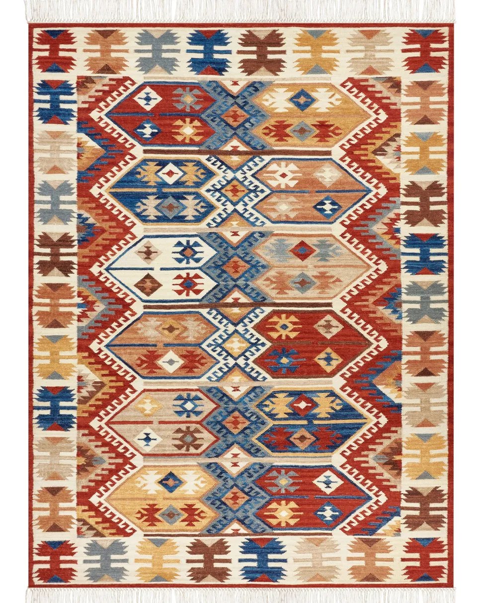 Tapete Kilim Em La Multicolor 160 X 230 Cm Vanashen