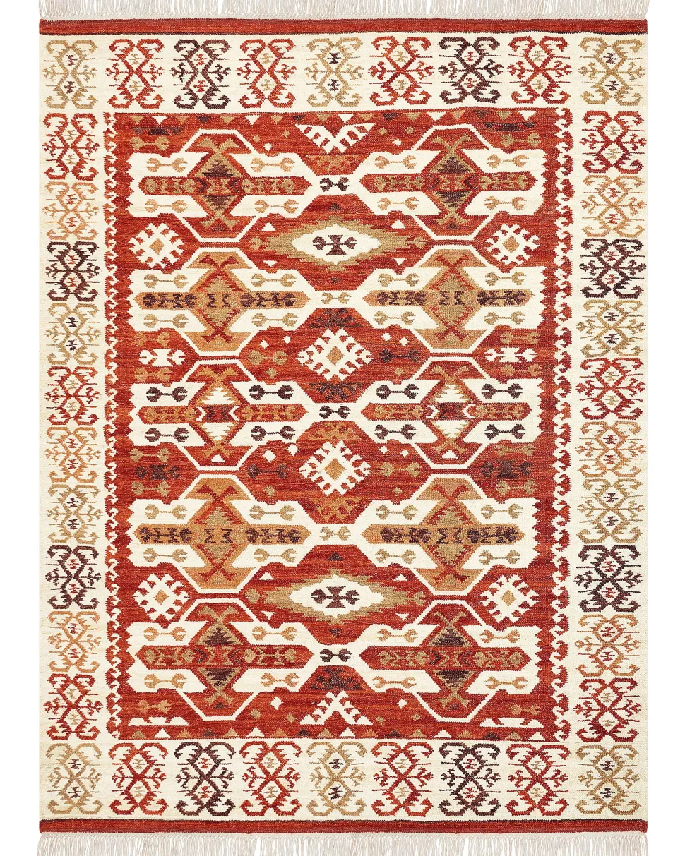 Tapete Kilim Em La Multicolor 160 X 230 Cm Voskevaz