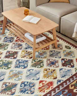 Tapete Kilim Em La Multicolor 160 X 230 Cm Aknalich