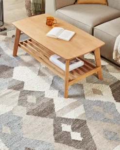 Tapete Kilim Em La Multicolor 160 X 230 Cm Aralez