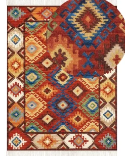 Tapete Kilim Em La Multicolor 160 X 230 Cm Zovuni