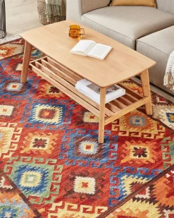 Tapete Kilim Em La Multicolor 160 X 230 Cm Zovuni