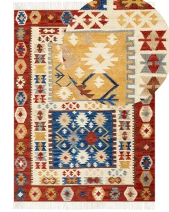 Tapete Kilim Em La Multicolor 140 X 200 Cm Voskehat