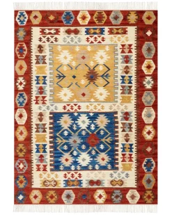 Tapete Kilim Em La Multicolor 140 X 200 Cm Voskehat