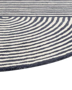 Tapete Oval De La Branco E Cinzento Grafite 140 X 200 Cm Kweta