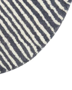 Tapete Oval De La Branco E Cinzento Grafite 140 X 200 Cm Zabol