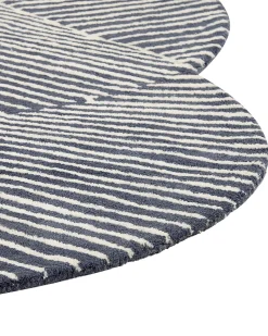 Tapete Oval De La Branco E Cinzento Grafite 140 X 200 Cm Zabol