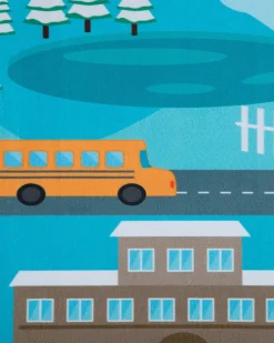 Tapete Para Criancas 80 X 150 Cm Azul Kigi