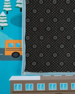 Tapete Para Criancas 80 X 150 Cm Azul Kigi