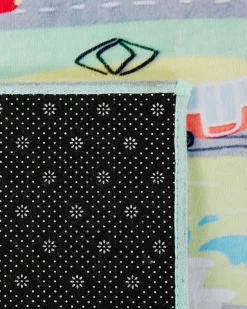 Tapete Para Criancas Com Desenho De Cidade 80 X 150 Cm Kemer