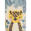 Tapete Para Criancas Em Algodao Multicolor Com Impressao De Leopardo 80 X 150 Cm Luas
