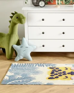 Tapete Para Criancas Em Algodao Multicolor Com Impressao De Leopardo 80 X 150 Cm Luas